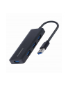 gembird HUB 4-portowy USB 3.2 (Gen.1) czarny - nr 1