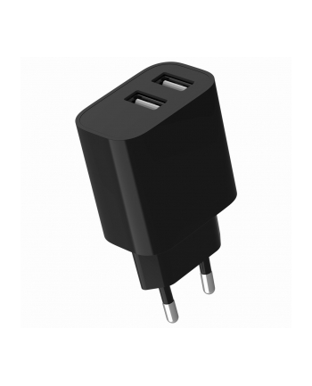 gembird Ładowarka uniwersalna USB 2-portowa, 2.4 A, czarna nr 1