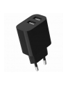gembird Ładowarka uniwersalna USB 2-portowa, 2.4 A, czarna - nr 4