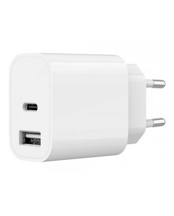 gembird Ładowarka uniwersalna USB 2-portowa (A+C), 2.4 A, biała nr 1