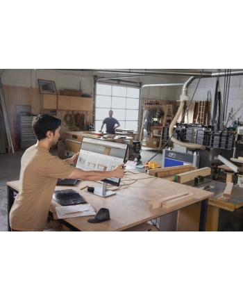 hp inc. Klawiatura bezprzewodowa 960 Ergonomic czarna - 7E755AA#ABB