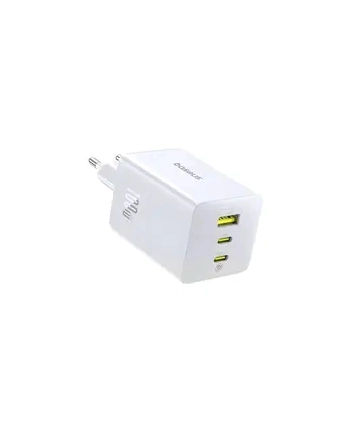 Ładowarka sieciowa Baseus GaN EnerFill FE11 P10182102213-00 szybka 100W 2xUSB-C PD + 1xUSB biała