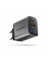 axagon Ładowarka sieciowa ACU-PQ67D PD'QC 67W 2-port GaN, Ekran LED, USB-A  + USB-C - nr 30