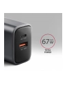 axagon Ładowarka sieciowa ACU-PQ67 PD'QC 67W 2-port GaN, USB-A + USB-C - nr 16