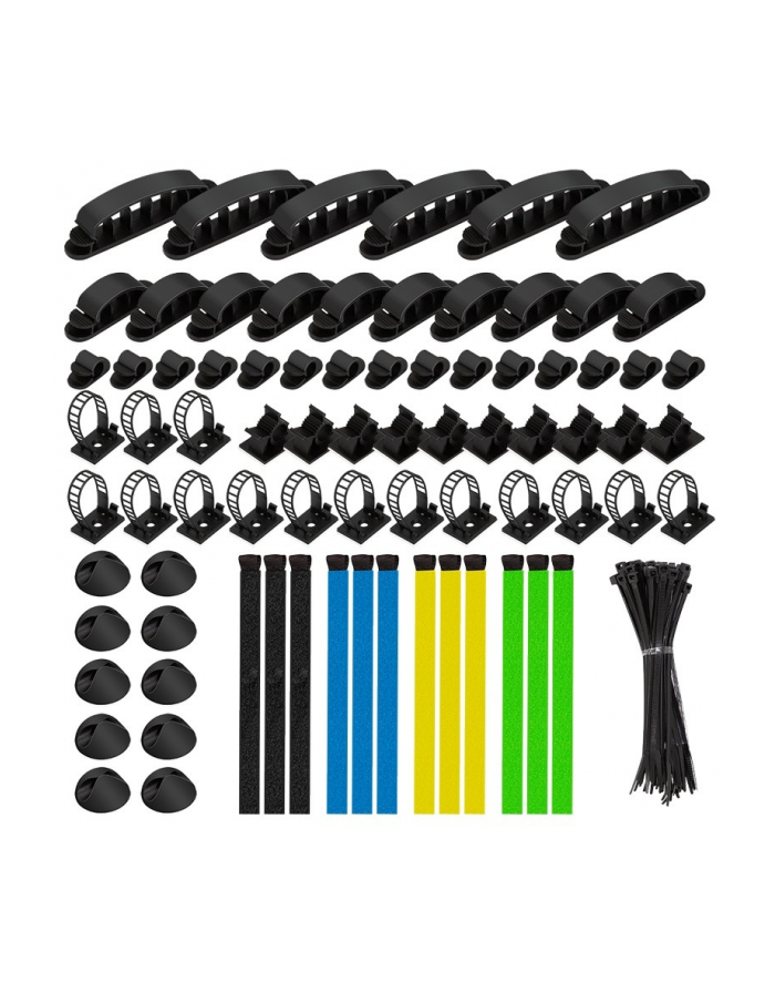 logilink Zestaw organizerów kabli, 8 elementów główny