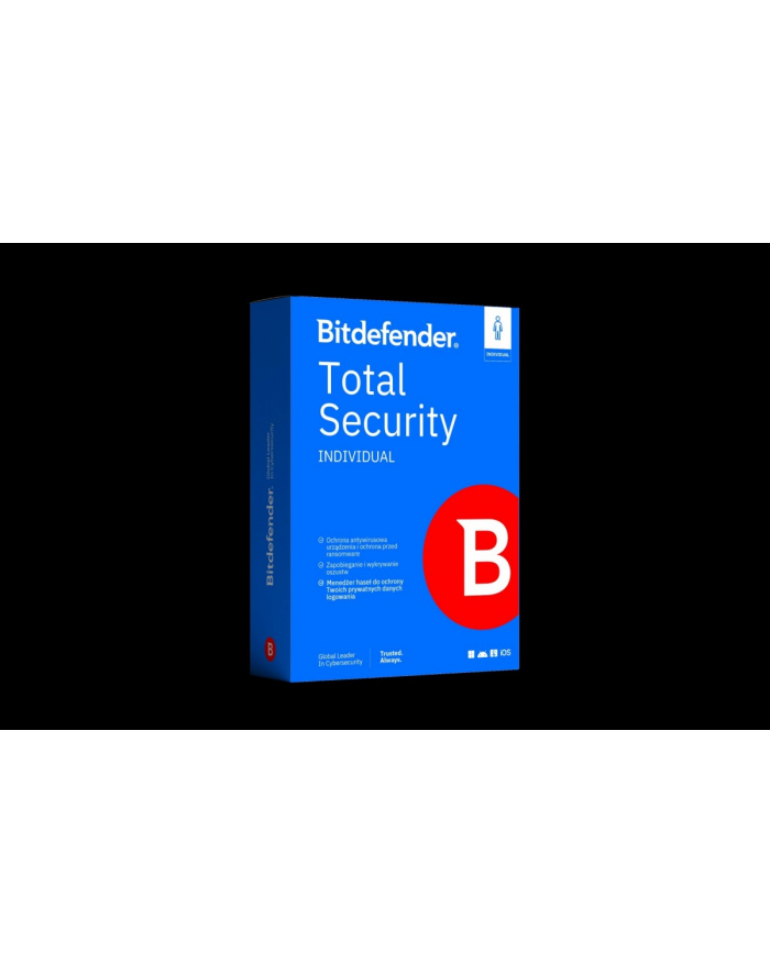 bitdefender *BDF ESD Total Security Indyvidual 5Stan.2Lata BTSI-N-2Y-5D główny
