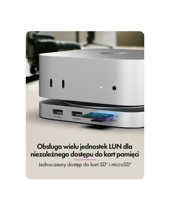 icybox Stacja dokująca IB-DK100 Mac Mini M4 7 w 1 z M.2 NVMe Slot nr 1