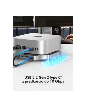 icybox Stacja dokująca IB-DK100 Mac Mini M4 7 w 1 z M.2 NVMe Slot nr 2