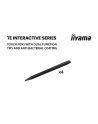iiyama Monitor interaktywny 65 '' TE6513A-B2AG INFRARED,40pkt,IPS,4K,7H,500cd/m2,      WiFi,USB, ANDROID 14, Google EDLA,2x20W, UCHWYT ŚCIENNY - nr 28