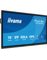 iiyama Monitor interaktywny 75 '' TE7515A-B2AG, VA,4K,40pkt,550cd,DeepContrast-IR+,    HDMI x2,DP,USB-C, 2 x 20W, OPS Slot x1, 5xUSB, 2xRJ45,8-Array,EDLA, - nr 12