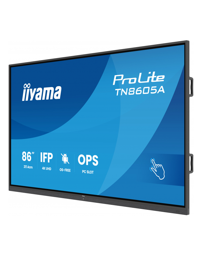 iiyama Monitor 86 '' TN8605A-B1AG IPS,4K,40pkt,500cd,nonOS,1200:1,5ms,    DeepContrast-IR+, 1xVGA,2xHDMI,DP,USB-C(PD65W),2xRJ45,2x20W,PiP,PbP,UCHWYT ŚCIENN główny