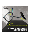 digitus Ramię biurkowe podwójne z zaciskiem i sprężyną mechaniczną 2x LCD max. 35' obciążenie 2x10kg, VESA: 75x75, 100x100, czarne - nr 29