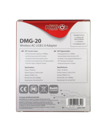 Karta sieciowa Inter-tech DMG-20 (218615)