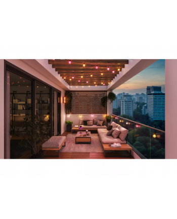 Philips Hue Hue Festavia Globe Outdoor String Lights, 14m Extension | 30 W