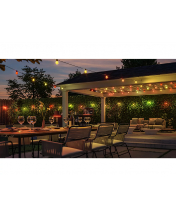 Philips Hue Hue Festavia Globe Outdoor String Lights, 14m Extension | 30 W