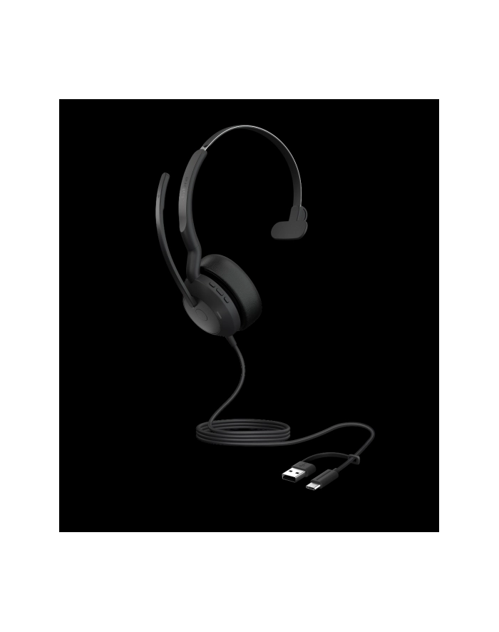 Jabra Evolve2 50 Usb C A Uc Mono Czarny (25089889799) główny