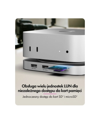 icybox Stacja dokująca IB-DK100 Mac Mini M4 7 w 1 z M.2 NVMe Slot