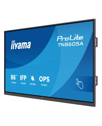 iiyama Monitor 86 '' TN8605A-B1AG IPS,4K,40pkt,500cd,nonOS,1200:1,5ms,    DeepContrast-IR+, 1xVGA,2xHDMI,DP,USB-C(PD65W),2xRJ45,2x20W,PiP,PbP,UCHWYT ŚCIENN