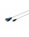digitus Kabel adapter USB 2.0 do RS232 (DB9) | Chipset FTDI (FT232RNL) | PVC, transparentny | Mocowanie na śruby | 1.8m - nr 1