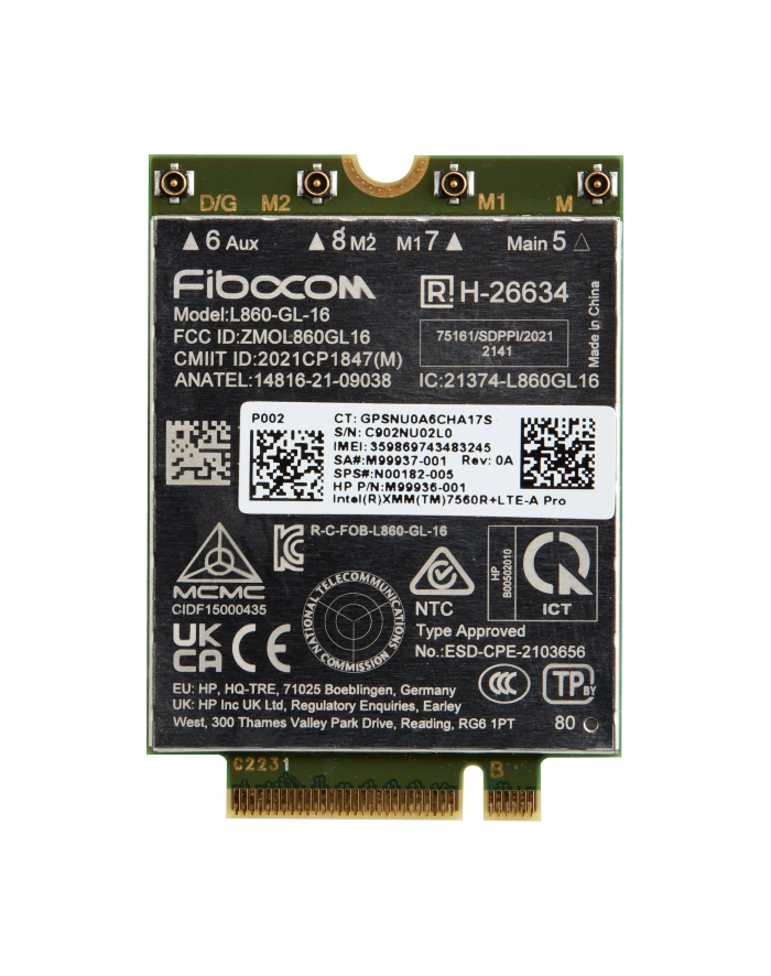 hp inc. Modem 4G LTE-AP WWAN AM5R3AA główny