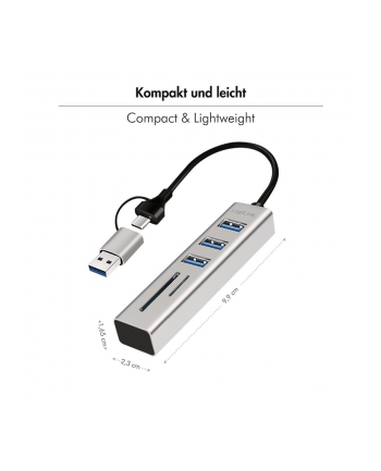 logilink Hub 3xUSB3.0 z czytnikiem kart pamięci nr 2