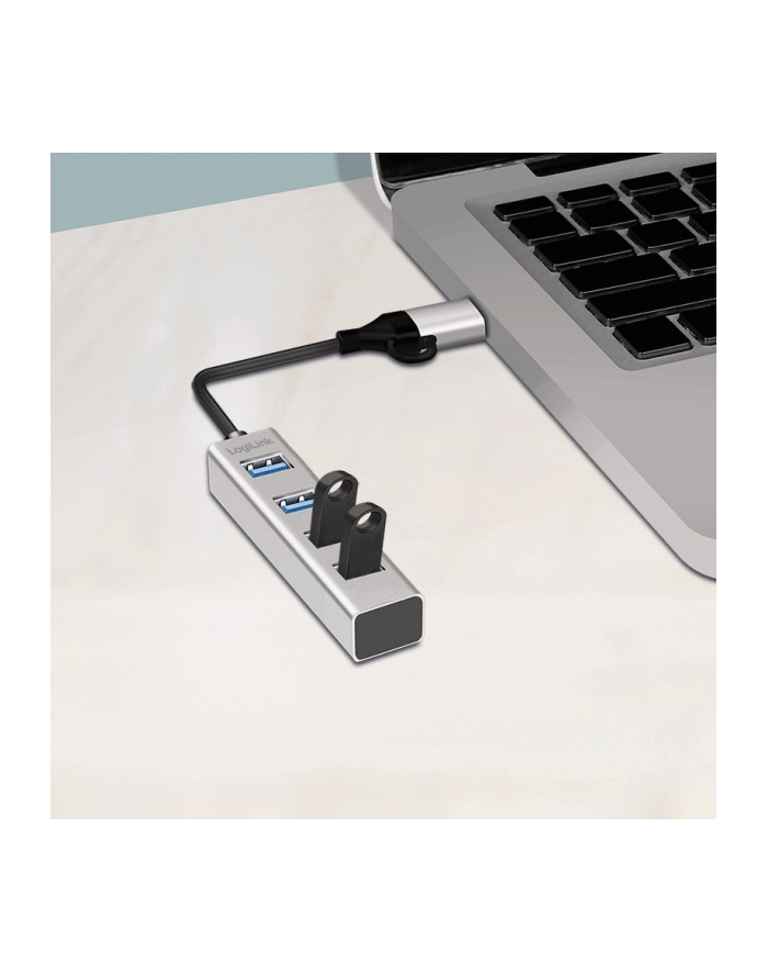 logilink Hub USB3.0 4-porty USB- A 5Gbit/s główny