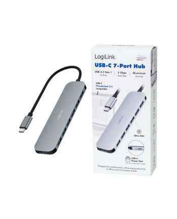 logilink Hub 7 portów USB3.2 USB-A, 5 Gbps, 20W PD nr 2
