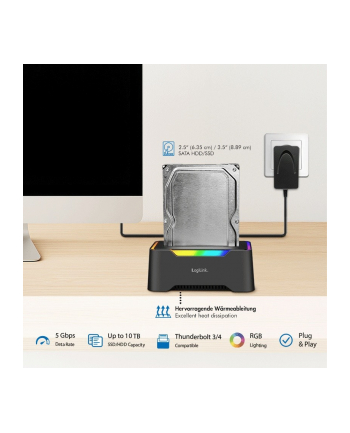 logilink Stacja dokująca USB-C do HDD/SDD 2.5/3.5' nr 1