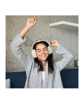 logilink Słuchawki z mikrofonem, BT6.0, ANC, kremowe nr 1