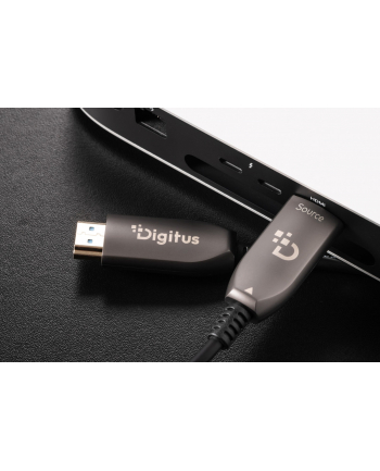 digitus Kabel połączeniowy hybrydowy HDMI AOC | HDMI-A męski-męski | HDMI 2.1 | UHD-2 8K@60Hz | 48Gbps |HDR, eARC, HDCP 2.2, CEC | 100m nr 2
