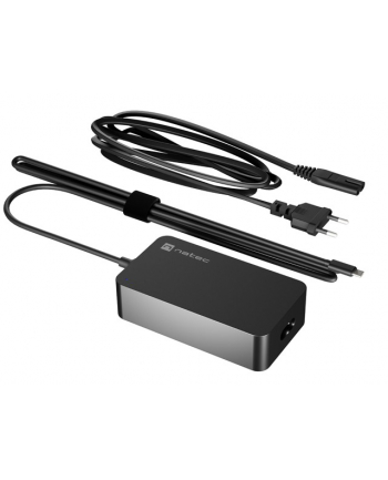 natec Zasilacz do laptopa Grayling GAN USB-C 65W nr 2