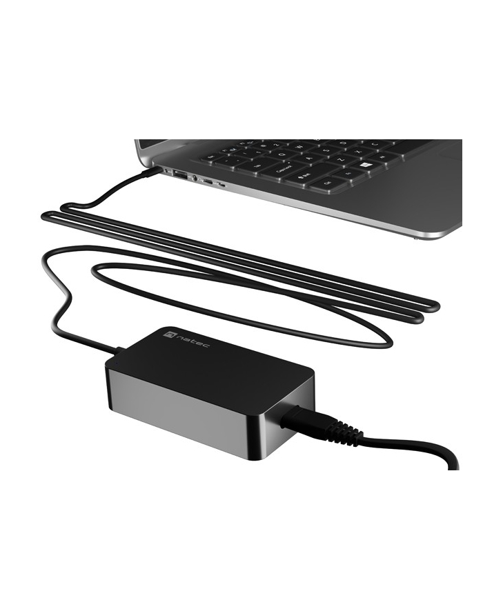 natec Zasilacz do laptopa Grayling GAN USB-C 65W główny