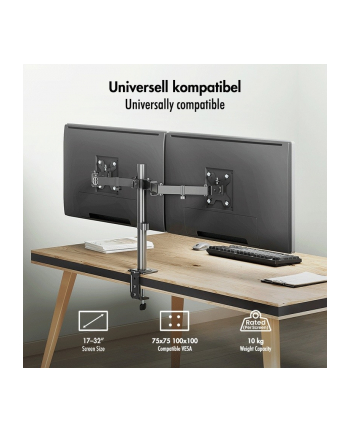 logilink Uchwyt do monitora 2x 17-32',10kg max na ramie nr 1