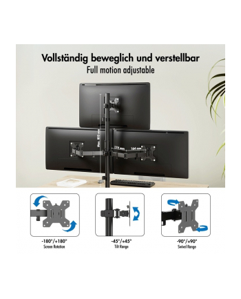 logilink Uchwyt na 3 monitory, 17-27 cale ,max 10kg na ramie nr 1
