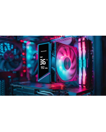modecom Chłodzenie powietrzne Volcano 0C T102 LCD ARGB 120 czarne
