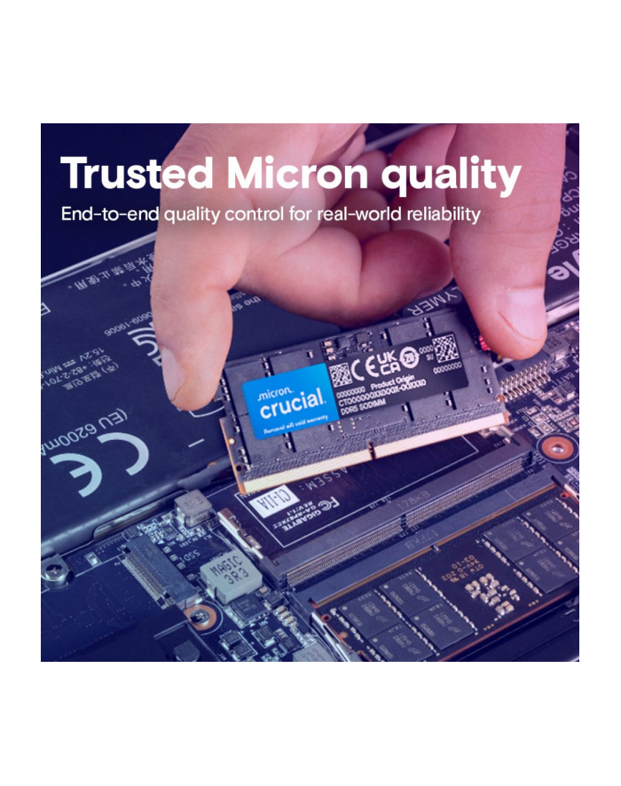 crucial Pamięć DDR5 SODIMM 16GB/5600 CL46 (16Gbit) Tray główny