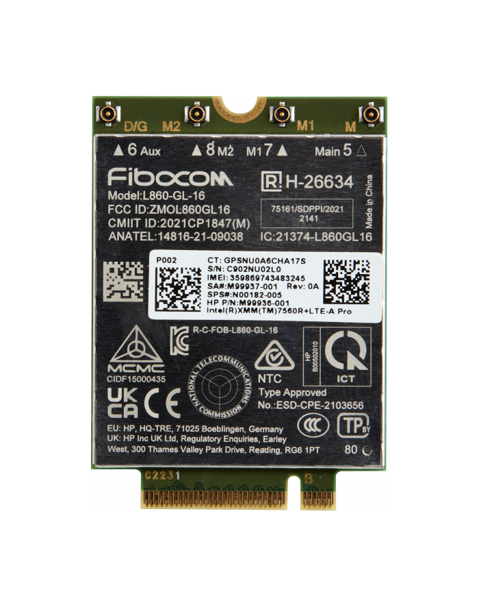 hp inc. Modem 4G LTE-AP WWAN AM5R3AA główny