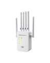 qoltec Wzmacniacz sygnału WiFi | Repeater | Access Point | 300Mb/s | 6  anten | 2xRJ45 - nr 1