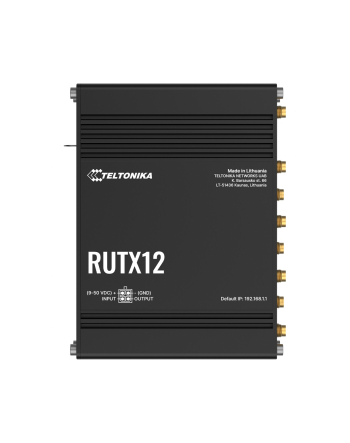 teltonika Router LTE RUTX12 (Cat 6), WiFi, BLE,  GNSS, Ethernet główny