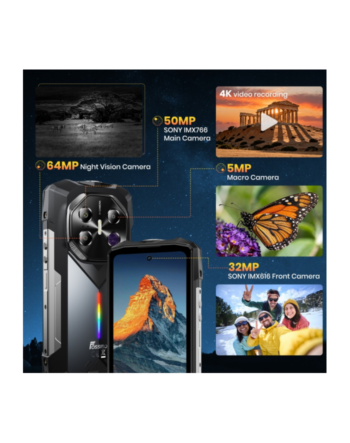 fossibot Smartfon F113 gray główny