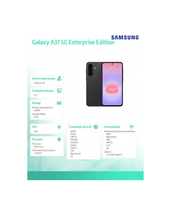 samsung Smartfon Galaxy A37 5G 6/128GB Enterprise Edition czarny nr 1