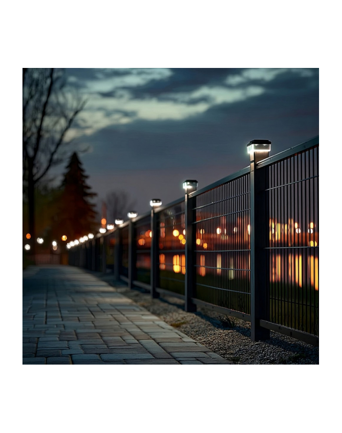greenblue Lampa solarna LED na słupek GB125 WW 60x40mm, 3200K główny