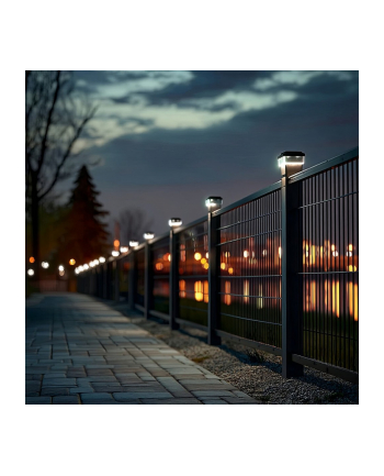 greenblue Lampa solarna LED na słupek GB127 WW 80x80mm 3200K