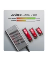 axagon EEM2-20GD Obudowa zewnętrzna aluminiowa USB-C 3.2 Gen2x2, Dual NVMe M.2 SSD 20gbps, Clone Master - nr 8