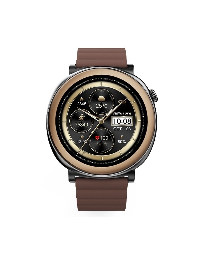 hifuture Smartwatch Aurora Amoled rozmowy AI bršzowy główny