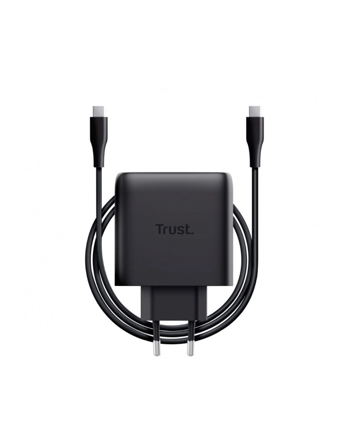 trust Ładowarka MAXO GaN 65W 2x USB-C czarna główny