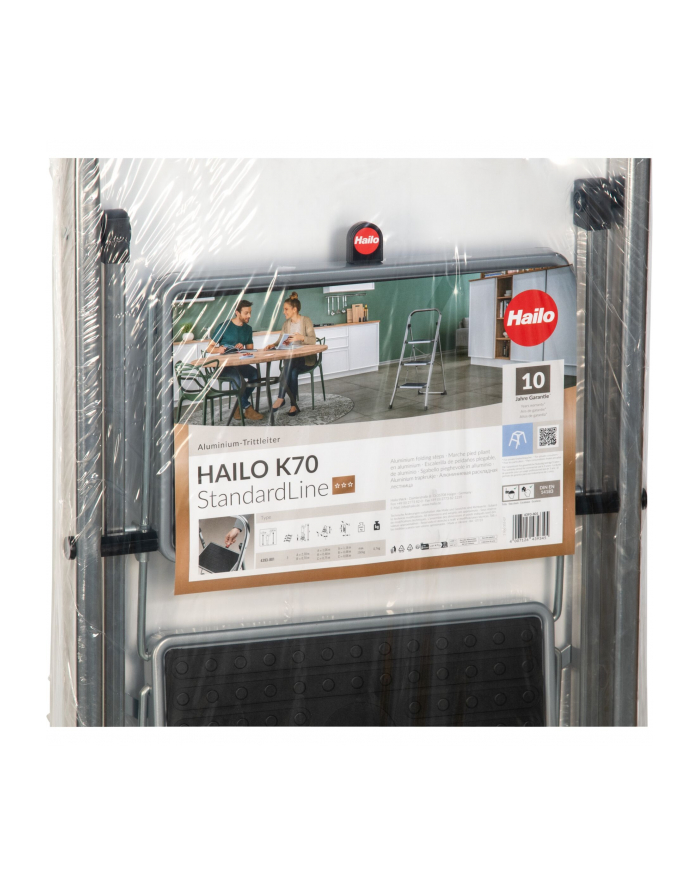 Hailo Drabina Schodkowa Składana Profistep 3-Stopniowa 4393-801 główny