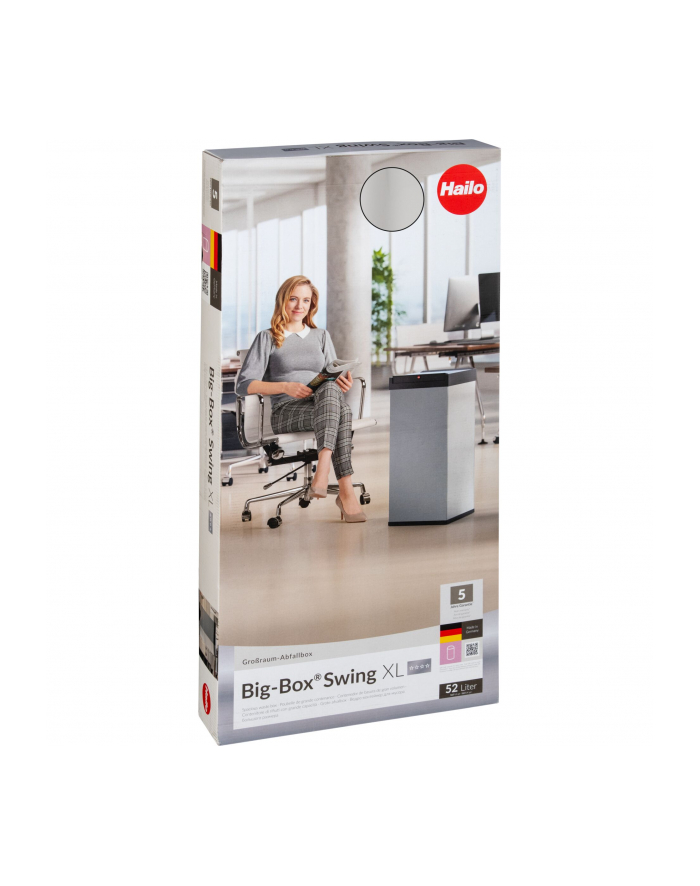 Hailo Big-Box Swing H-0860-211 Kosz Xl 52L Stalowy główny