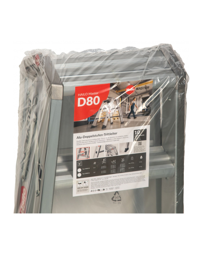 Hailo Master D80 2 x 3 Steps Double-Sided Folding główny