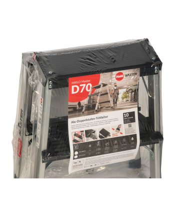 Hailo Master D70 2 x 2 Step Folding Stool